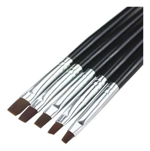 F Kit Con 5 Bolígrafos De Resina For Nail Art De Nailon !