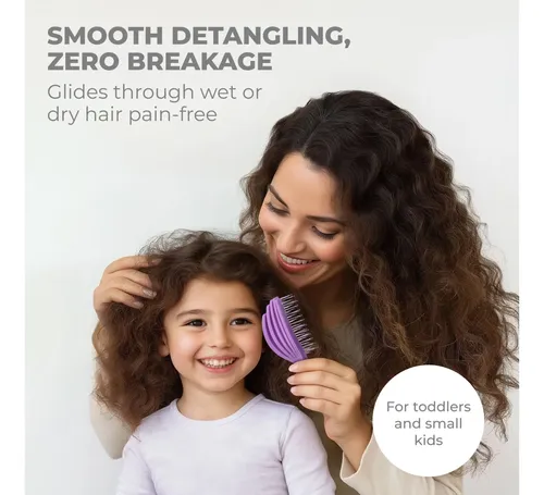 Cepillo Ninabella Mini Octopus Detangler Morado