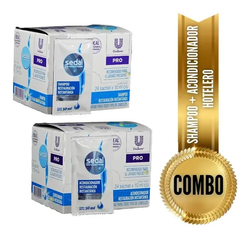 Sedal Shampoo Y Acondicionador 24u Ideal Hoteles Y Gimnasios