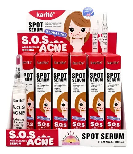 Sérum Facial Localizado Secativo S.o.s Acne Antiflam Karite Acneica Día/noche