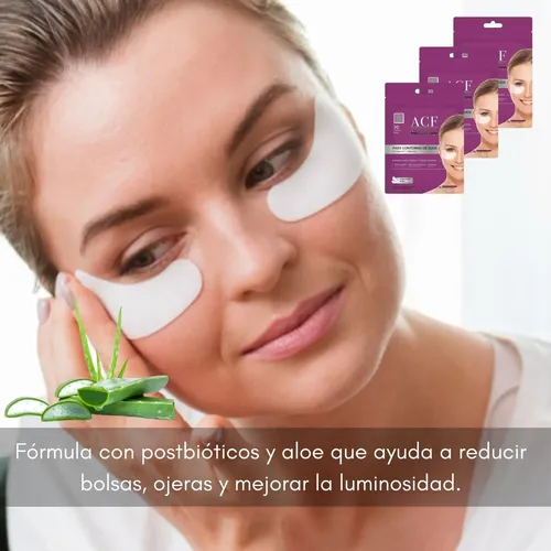 Pads Contorno Ojos Acf Bolsasojeras Hidrata Ilumina Kitx3 90