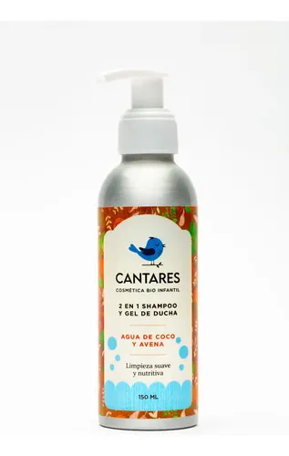 Shampoo Natural Organico Hidratante Coco Y Avena Cantares