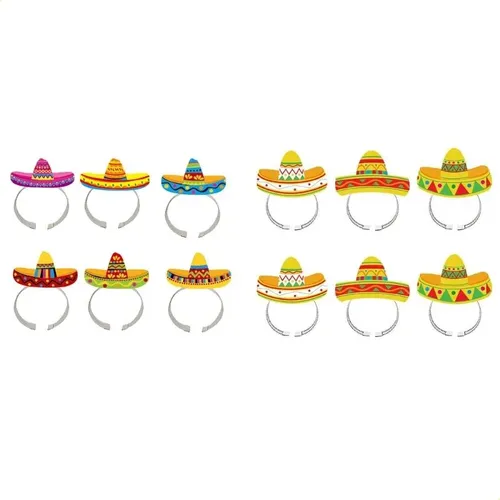 Diadema De Fiesta Para El Pelo, 6 Piezas A