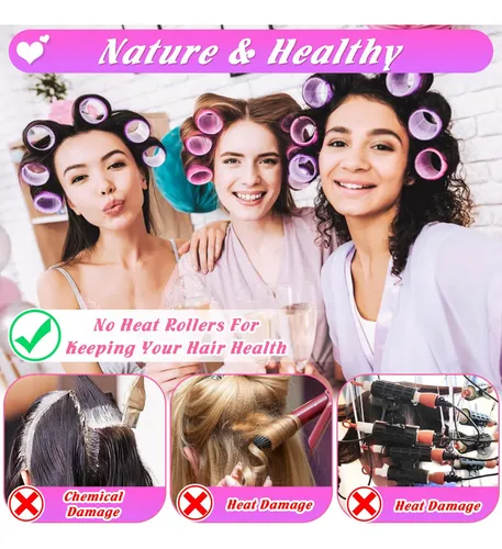 Rulos Para El Cabello Tetutor 62 Piezas Para Mujeres, 6 Tama