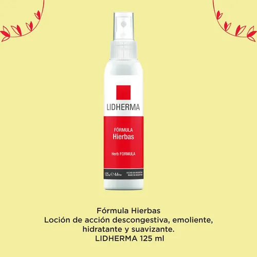 Locion Hierbas Lidherma Tonico Hidratante Piel Sensible 125