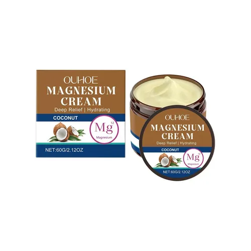 Crema De Magnesio Calmante Corporal Ouhoe Coconut Body Para Masaj
