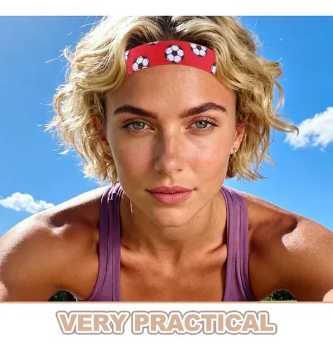 6 Diademas Deportivas Anchas Y Elásticas For Mujer, Bandas