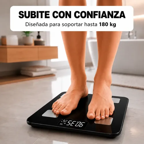 Balanza Digital Personal Inteligente Bluetooth Hasta 180kg