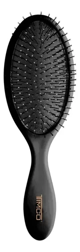 Cepillo De Cabello Desenredante Ovalado Acolchado Negro H