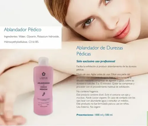 4 Ablandador Pedico 1000gr. – Libra Cosmetica Fragancia Suave
