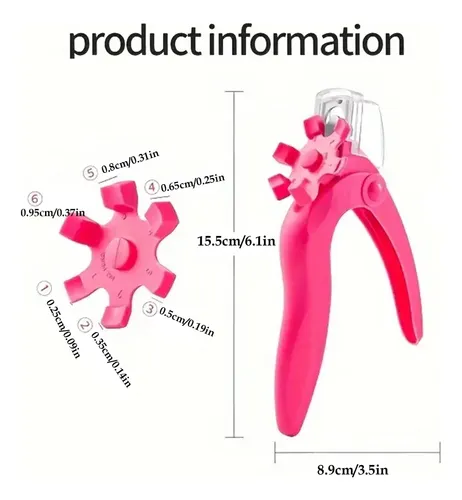 Alicate Recto Para Uñas Y Cutículas Rosa Chicle