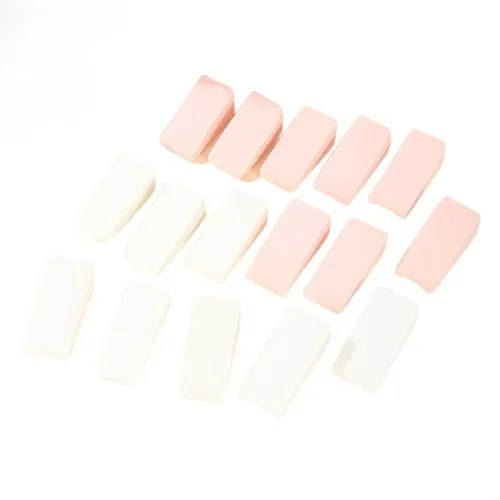 Juego 16 Esponjas Maquillaje Bicolor Hidratables Estuche