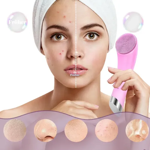 Limpiador Facial Eléctrico Vibración Nuevo Impermeable