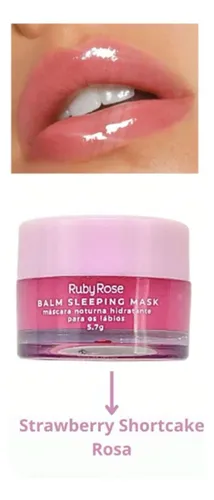 Balsamo Labial Balm Sleeping Mask Strawberry Ruby Rose