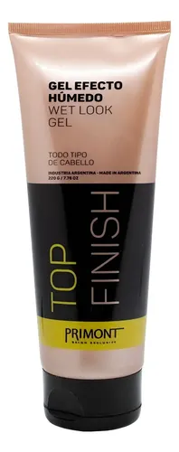 Primont Top Finish Gel Efecto Húmedo Fijación Peinado Pelo