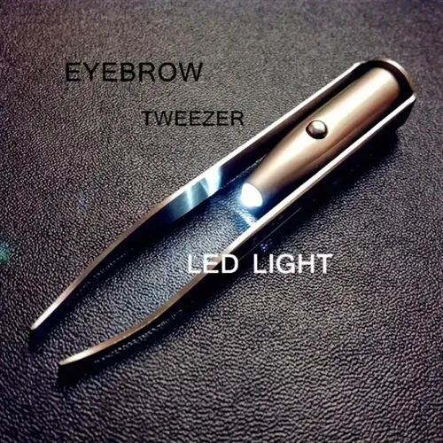 Pinzas Para Cejas, Herramienta De Precisión Para El Cuidado  Silvery-1pc