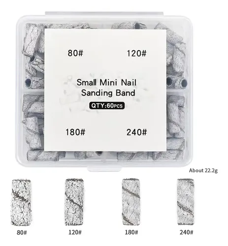 Juego De Limas Para Uñas Professional Sding Bands De Grano 8