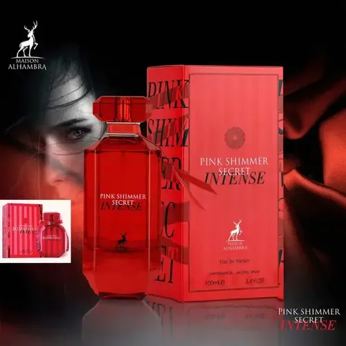 Perfume Alhambra Pink Shimmer Intense 100ml Floral Frutal Mujer