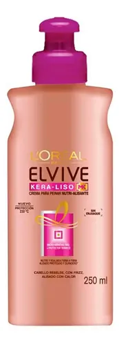 Crema Para Peinar Kera-liso Nutrición Alisante Elvive 250ml