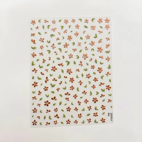 Arte De Uñas Calcomanías Para Uñas Con Diseño De Flores Dora