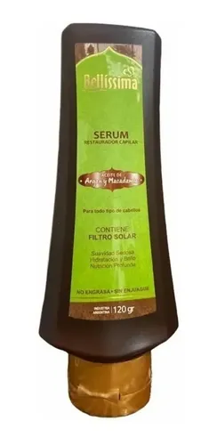 Serum Restaurador Capilar Argan macadamia Bellissima 120 Gr