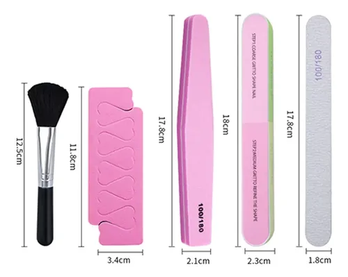 Kit De Manicura Y Limas Profesionales 13 Piezas En /