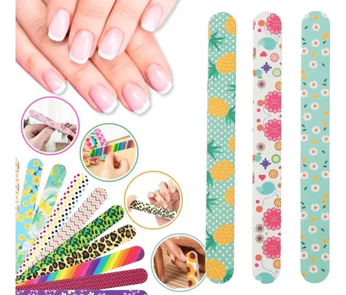 3 Limas Profesional Uñas Esculpidas Gelificadas Estampadas