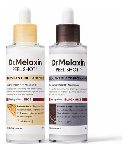 Set Exfoliante Facial De Niacinamida Dr Melaxin Rice Peel Sh