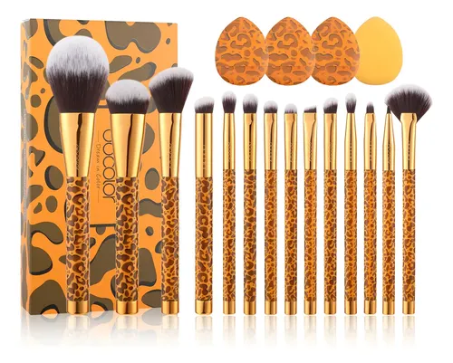 Juego Set De Brochas Maquillaje Make Up Docolor 14u P1407