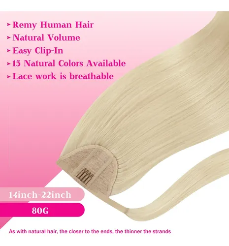 Extensiones De Cabello Cola De Caballo Ve Sunny, Cabello Hum