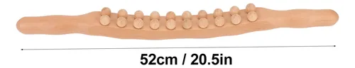 Barra Enrollable De Madera De Haya, Doble Hilera, 20 Perlas,