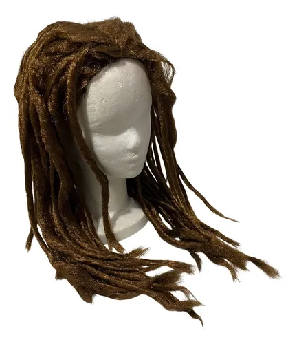 Peluca Larga Rasta Marrón Party Para Fiestas y Disfraces