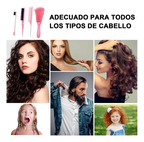 Set De 4 Cepillos De Peluquería Cepillo Para Cabello
