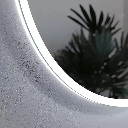 Espejo Para Baño Ovalado Led Táctil Con Desempañador Ovalado