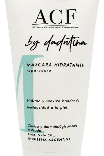 Acf By Dadatina Máscara Facial Hidratante Reparadora Local