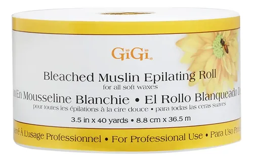 Rollo De Muselina Para Depilación Y Depilación Gigi Bleached