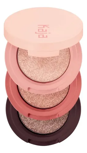 Paleta Sombras Trio Kaja Orange Blossom Brillo Uniforme