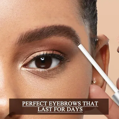 Gel De Cejas Impermeable Zssemei Castaño