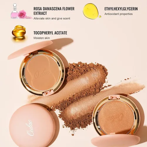 Polvo Bronceador Mate Oulac Con Espejo 0.3oz Bs01