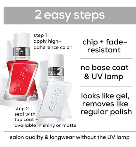 Top Coat Esmalte Uñas Essie Gel Couture 13.04g Brillo Ultra