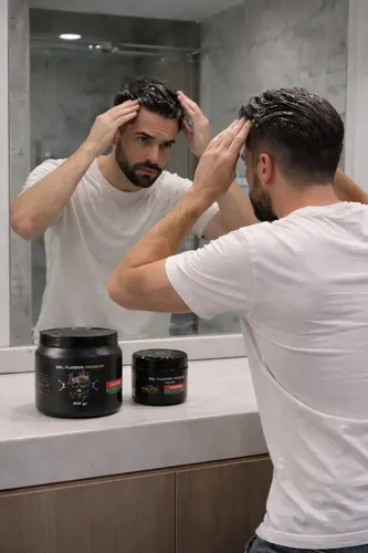 Gel Fijador Beauty Walfor Premium For Men Cemento 450 G