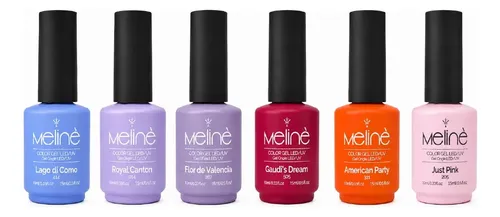 Kit 6x Esmaltes Semipermanentes Meliné Colección Spring