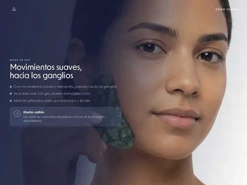 Piedra Guasha Jade Masajeador Purificador Facial Original