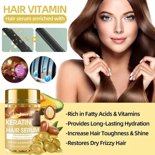 Sérum De Tratamiento Capilar Layhomo Keratin Con Aceite De A