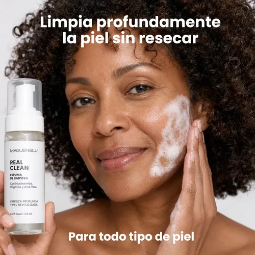 Limpieza Facial Desmaquillante Espuma limpiadora con Niacinamida Aloe Vera Oligovita X175ml
