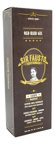 Sir Fausto Old Hair Gel Para Peinar Y Eliminar La Caspa 6c