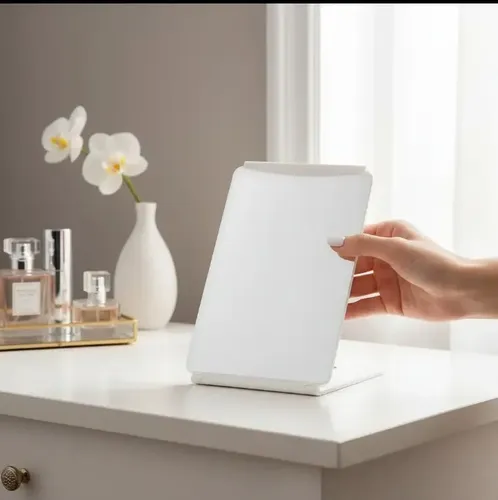 Espejo De Maquillaje Led 3 Tonos Recargable