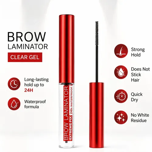 Gel Para Cejas Resistente Al Agua Las 24 Horas Con Cepillo,