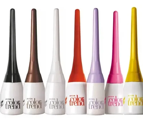 Delineador Líquido Para Ojos Color Trend Avon Acabado Mate Color Turquesa