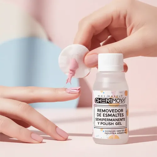 Removedor De Esmalte Semipermanente Cherimoya Uñas Gel 120ml